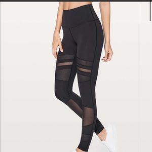 Lululemon Wunder Under Hi-Rise Mix & Mesh 28”